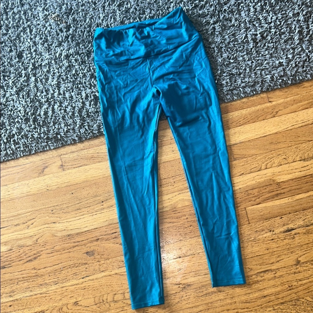 Goldsheep Turquoise Blue Leggings Size Small